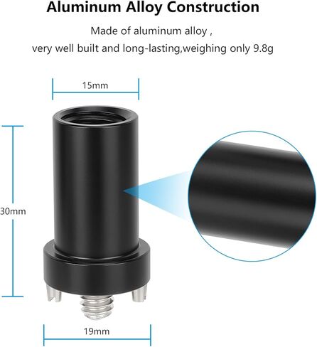 CAMVATE 15mm Rod with 1/4"-20 Anti-Twist Pin Mount (1.2")-3948 in Kuwait