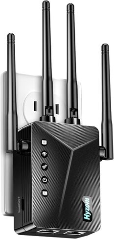 WiFi Extender Signal Booster - 3X Faster Internet Booster for Home, Covers 10,000+ Sq.Ft | Long Range Wireless Repeater, Works with 99% Router in Kuwait