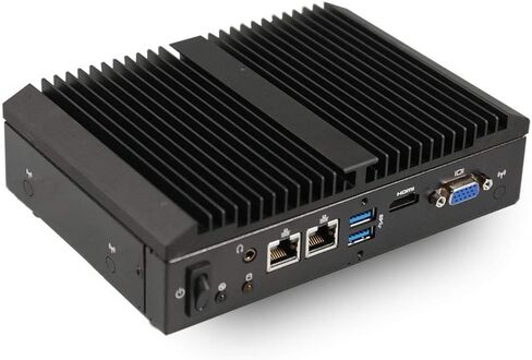GigaIPC QBiX-Pro-APLB4200H-A1 كمبيوتر صغير بدون مروحة Intel Pentium N4200 صناعي، Dual Intel GbE LAN، 4 x Serial COM (8 جيجابايت DDR3L SODIMM + 1 تيرابايت 2.5 بوصة SSD، Ubuntu LTS) in Kuwait