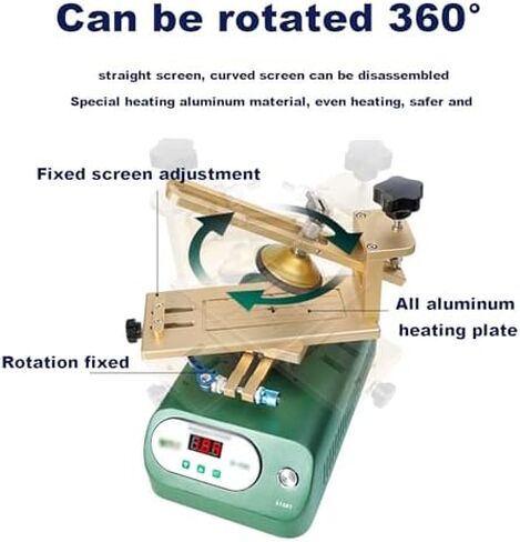 LCD Screen Separator Machine, Aluminum Plate & Silicone Pad for Efficient Device Repair, Supports Up to 7-Inch Screens in Kuwait