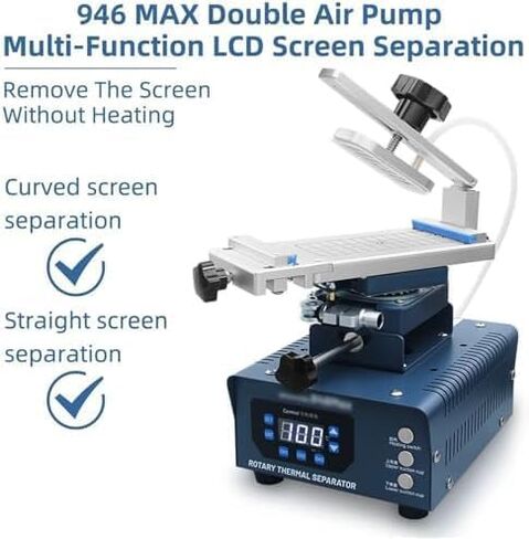 Double Pump LCD Screen Separator - Heat-Free Disassembly Machine for Curved Screens with Glue Remover Function in Kuwait