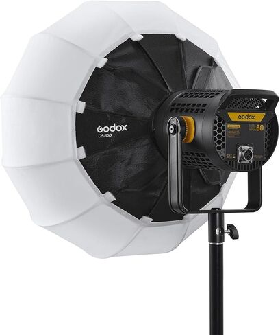 Godox Collapsible Lantern Softbox 19.7", 270° Omnidirectional Lighting, Bowens Mount Compatible with SL150 II, UL150, VL Series, Fast Setup, Durable Build, Optional Skirt Control (CS50D) in Kuwait