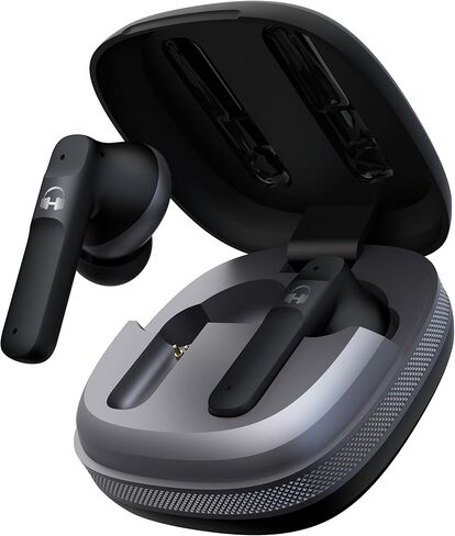 HARMONY TWENTY-TWO HTT-11، سماعات أذن لاسلكية، ENC 4 ميكروفون لإلغاء الضوضاء، سماعات أذن عميقة 13 ملم مع مساعد صوتي، 5.4 سماعات بلوتوث، شحن سريع 10 دقائق = 100 دقيقة، حافظة 6H+35H، Ipx5 in Kuwait