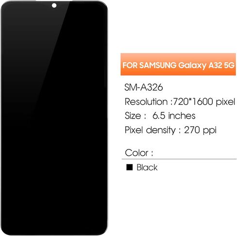 Screen for Samsung Galaxy A32 5G Screen Replacement for Samsung A326 LCD Screen SM-A326B,SM-A326U,SM-A326W Touch Display Digitizer Assembly Repair Parts（Black no Frame,Not Fit A32 4G) in Kuwait