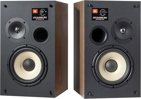 مكبرات صوت JBL L52 Classic بحجم 5.25 بوصة على رف الكتب في اتجاهين (زوج) - برتقالي in Kuwait