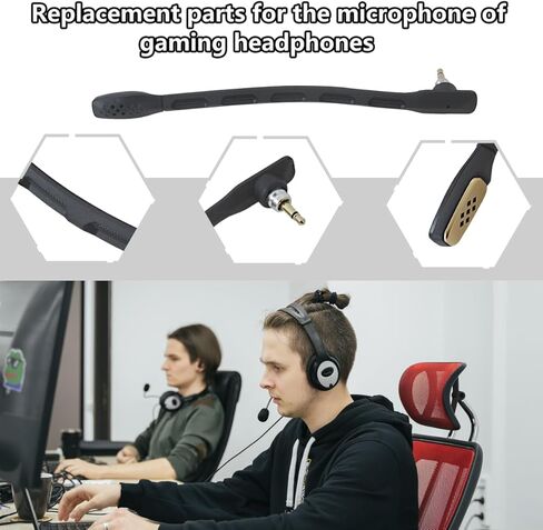 3.5mm Jack Game Microphone with Foam Cover Compatible for Astro A40 / A40 TR Gaming Headset in Kuwait