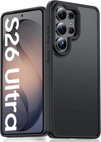 حافظة Vizvera لهاتف Samsung Galaxy S26 Ultra، حافظة نحيفة مقاومة للصدمات ذات حافة مرتفعة مغناطيسية لهاتف Galaxy S26 Ultra 6.9 بوصة (شفاف كريستالي) in Kuwait