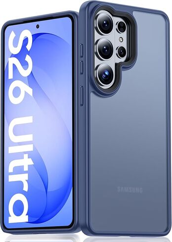 Vizvera for Samsung Galaxy S26 Ultra Case,Magnetic Power Clear Edge-Raised Shockproof Slim Case for Galaxy S26 Ultra 6.9"(Crystal Clear) in Saudi Arabia