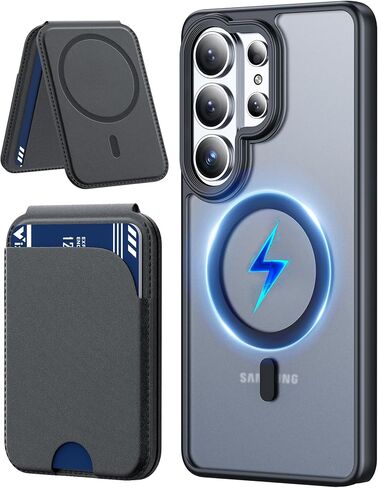 Vizvera for Samsung Galaxy S26 Ultra Case,Magnetic Power Clear Edge-Raised Shockproof Slim Case for Galaxy S26 Ultra 6.9"(Crystal Clear) in Saudi Arabia