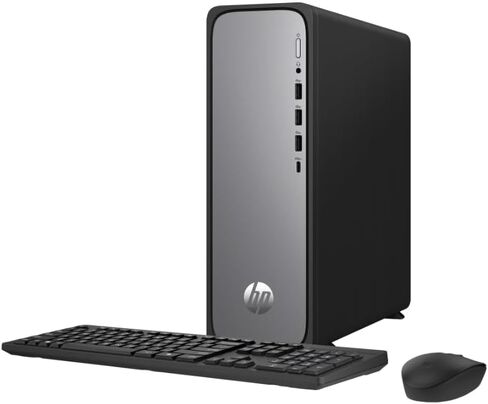 HP OmniDesk Slim Desktop PC, Intel Core i3-14100, 8GB RAM, 256GB SSD, Intel UHD Graphics 710, Windows 11 Home, Meteor Silver, S03-000 (2025) (Renewed Premium) in Kuwait