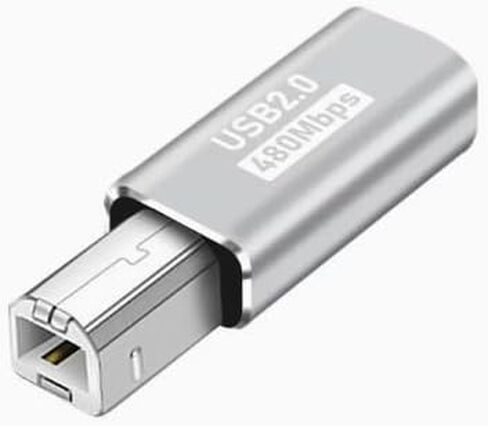 Lavett USB-B to USB C Adapter B Printer Male Type Convert Connector Data Sync in Kuwait