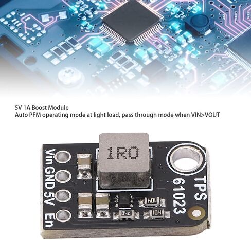 5V 1A Boost Module with TPS61023 Chip – 2-5V Input to 5V Output Step Up Voltage Regulator for Battery Projects with Overvoltage Protection in Kuwait