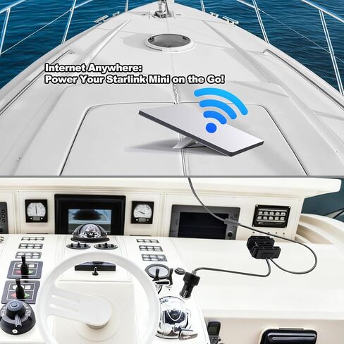 محول Starlink Mini 12V، 9-28V إلى 30V 3.5A DC مزود طاقة Starlink Mini DC مع قابس ولاعة السجائر لجهاز توجيه الأطباق الصغير Starlink، شاحنة RV Marine خارج الشبكة - خرج ثابت in Kuwait