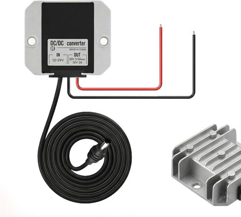 Starlink Mini 12V/24V to 30V Step Up Power Cable, DC Converter Adapter for Starlink Mini Router, 9V-28V Input to Stable 30V 100W Output, Waterproof Power Supply for RV, Van, Truck & Off-Grid in Kuwait