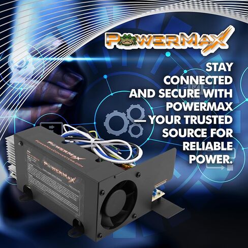 شاحن بطارية ذكي PowerMax PM3-45MBALK مدمج في 3 مراحل مع ضوء LED in Kuwait