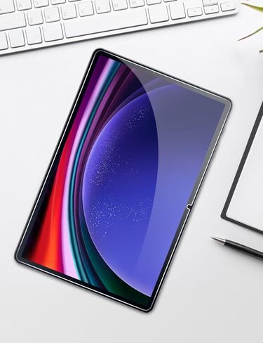 واقي شاشة OMOTON لهاتف Samsung Galaxy Tab S7 FE 5G/Tab S9 Plus 2023/Tab S9 FE Plus/Tab S8 Plus 5G/Tab S7 Plus، [عبوة من قطعتين] / إطار محاذاة / إطار محاذاة / زجاج مقسى (12.4 بوصة) in Kuwait