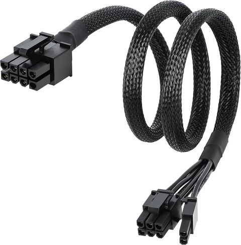 PCIe Cable for MSI Mag a750gl a850gl,8 Pin to 6+2 Pin GPU Power Cable for MSI PSU,Braided Sleeved GPU Power Supply Cables(25.5 inch),PCIe 8 Pin Male Rated for 10A Current in Kuwait