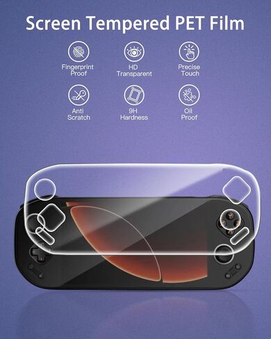 واقي شاشة مكون من قطعتين لوحدة التحكم في الألعاب المحمولة MANGMI Pocket Max، تغطية كاملة ناعمة ومرنة، طبقة TPU رقيقة شفافة، صديق للحالة، عالي الوضوح، مضاد للخدش لـ MANGMI Pocket Max in Kuwait