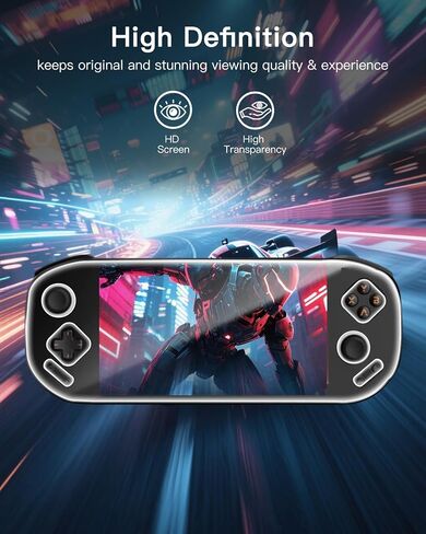 واقي شاشة مكون من قطعتين لوحدة التحكم في الألعاب المحمولة MANGMI Pocket Max، تغطية كاملة ناعمة ومرنة، طبقة TPU رقيقة شفافة، صديق للحالة، عالي الوضوح، مضاد للخدش لـ MANGMI Pocket Max in Kuwait