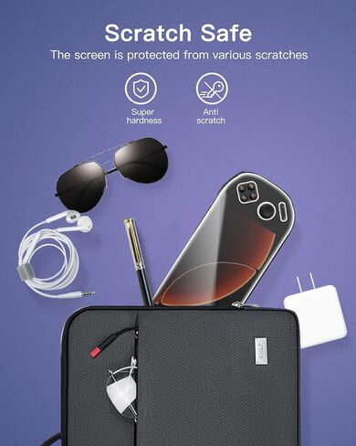 واقي شاشة مكون من قطعتين لوحدة التحكم في الألعاب المحمولة MANGMI Pocket Max، تغطية كاملة ناعمة ومرنة، طبقة TPU رقيقة شفافة، صديق للحالة، عالي الوضوح، مضاد للخدش لـ MANGMI Pocket Max in Kuwait