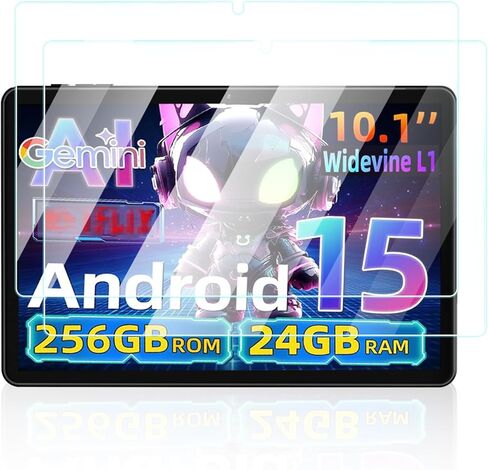 Screen Protector for VekfulPC T20 Tablet 10 Inch Android 15 tablet, Anti-Scratch 9H Hardness Touch Sensitive 2.5D Rounded Edges Bubble Free Easy to Install,2 Pack. in Kuwait