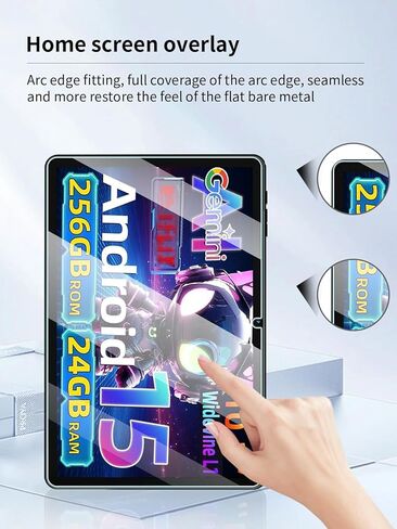 Screen Protector for VekfulPC T20 Tablet 10 Inch Android 15 tablet, Anti-Scratch 9H Hardness Touch Sensitive 2.5D Rounded Edges Bubble Free Easy to Install,2 Pack. in Kuwait