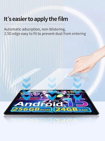 Screen Protector for VekfulPC T20 Tablet 10 Inch Android 15 tablet, Anti-Scratch 9H Hardness Touch Sensitive 2.5D Rounded Edges Bubble Free Easy to Install,2 Pack. in Kuwait