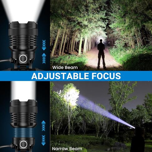 Rechargeable Headlamp 3 Pack, 99,000 Lumens Super Bright Head Lamp with 3 Modes, 90° Adjustable LED Head Light for Forehead, IPX6 Waterproof Headlamps for Adults,Camping,Hiking in Kuwait