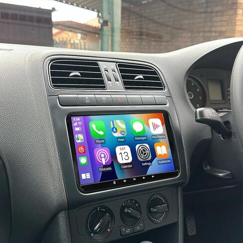 ستيريو سيارة PHEZEN مقاس 9 بوصات تعمل باللمس مناسب لسيارة VW Polo 2009-2013، Android 13 راديو سيارة مزدوج Din مع Carplay وAndroid Auto in-Dash Navigation BT Mirror Link WiFi Backup Camera 2+32G in Kuwait