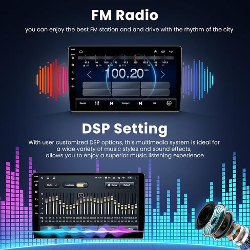 (8Core + 64GB) 10.1 Inch QLED Touch Screen Car Radio for Toyota Camry (2006-2011 with Manual A/C) with Carplay and Android Auto,Android 15 Camry Stereo Support Bluetooth,WiFi,GPS,FM Radio in Saudi Arabia