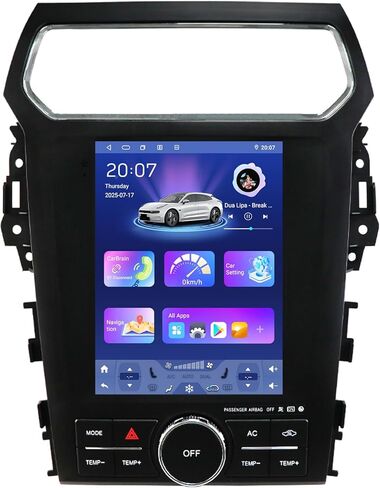 ستيريو سيارة Android 14 لسيارة Ford Explorer (2011-2019)، 8Core 4G+64G GPS Navigation مع شاشة لمس QLED 9.7 بوصة عبر Carplay Android Auto EQ SWC Bluetooth5.4 USB TPMS Obd2 in Kuwait