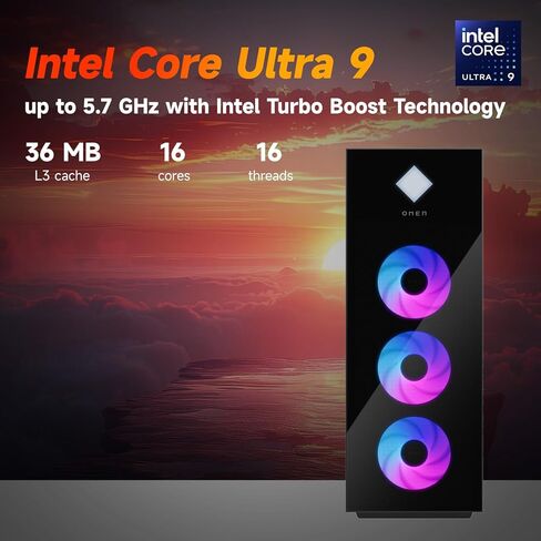 كمبيوتر مكتبي HP OMEN 45L Gaming 5090، Intel Core Ultra 9 285K، GeForce RTX 5090، 64 جيجابايت DDR5، 2 تيرابايت SSD، يدعم 4 شاشات 4K، Light Studio، HDMI، DP، Wi-Fi 6E، Windows 11 Pro، سطح مكتب محطة عمل AI-Ready in Kuwait