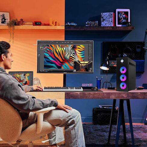 كمبيوتر مكتبي HP OMEN 45L Gaming 5090، Intel Core Ultra 9 285K، GeForce RTX 5090، 64 جيجابايت DDR5، 2 تيرابايت SSD، يدعم 4 شاشات 4K، Light Studio، HDMI، DP، Wi-Fi 6E، Windows 11 Pro، سطح مكتب محطة عمل AI-Ready in Kuwait