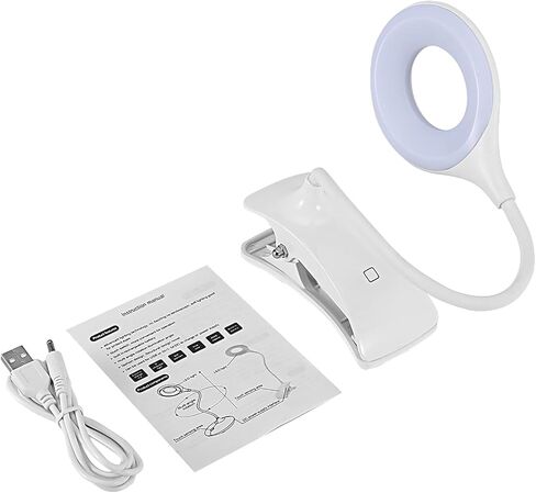 FTVOGUE LED Reading Light, USB Rechargeable, 24 LEDs Flexible Neck Bed Lamp for Bedroom and Desk in Kuwait