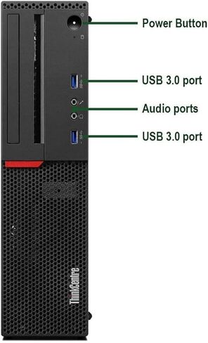 كمبيوتر سطح المكتب Lenovo ThinkCentre M700 SFF، Intel i3-6100 3.7 جيجا هرتز، ذاكرة وصول عشوائي 8 جيجا، 256 جيجا SSD، لوحة مفاتيح وماوس، واي فاي USB، Win11 Pro (متجدد) in Kuwait