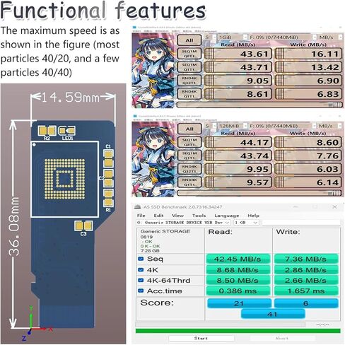ZORZA 1Pcs High-Speed EMMC to TF Card Adapter Module 8GB Stable BGA153/169 to Micro SD Conversion for Enhanced Performance in Kuwait