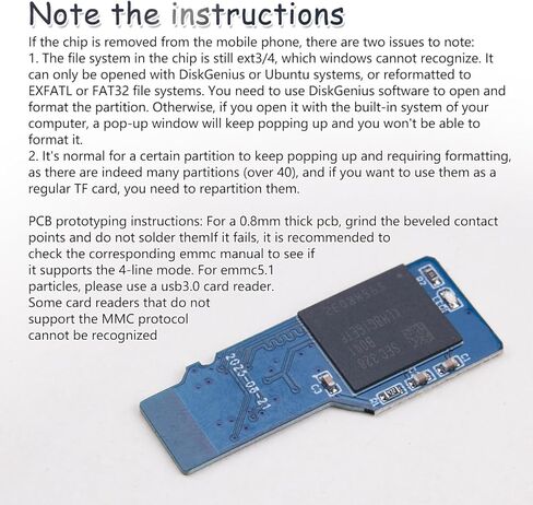 ZORZA 1Pcs High-Speed EMMC to TF Card Adapter Module 8GB Stable BGA153/169 to Micro SD Conversion for Enhanced Performance in Kuwait