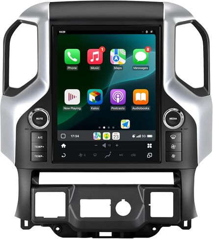 Car Radio Stereo for GMC Sierra Chevrolet Silverado 2019 2020 2021 2022 2023 Upgrade Qualcomm 12.1-inch Head Unit Wirless Carplay Android Auto in Kuwait