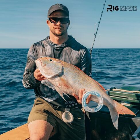 حزمة Rig Mate مربوطة مسبقًا بوزن 80 رطلاً و40 رطلاً - قطعة واحدة. منصات حلقة قطارة بوزن 80 رطلاً و40 رطلاً مع 60 أو 80 حلقة - مثالية لصيد الأسماك في المياه المالحة والمياه العذبة in Kuwait
