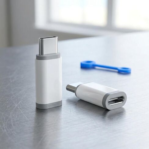 محول USB C إلى Lightning مكون من قطعتين، محول شحن ونقل بيانات سريع، موصل من النوع C إلى Lightning للهواتف والأجهزة in Kuwait
