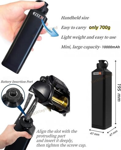 14.8V10000mAh دايوا بكرة الصيد الكهربائية مجموعة غلاف بطارية الليثيوم مع كابل الطاقة لصيد الأسماك في المياه المالحة في أعماق البحار in Kuwait