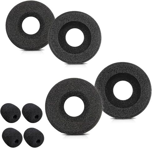 Ear Cushions for VXI BlueParrott Headset Ear Pads Replacement Foam Earpads Compatible with BlueParrott B250-XT Plus B250-XTS B250XT B250 B150 Headphones (4 Pack) in Saudi Arabia