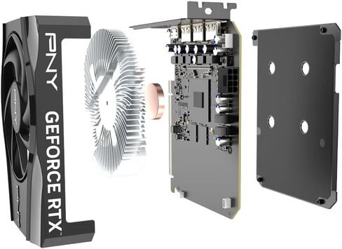 PNY Geforce Rtx 5060 8 GB GDDR7 graphics card 3840 cores Cuda 2280 MHz Cor in Kuwait