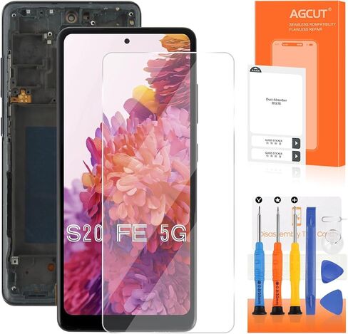INCELL for Samsung Galaxy S20 FE Screen Replacement for Samsung S20 FE LCD Display G781U SM-G781V LCD Digitizer Screen Touch Assembly with Frame in Kuwait