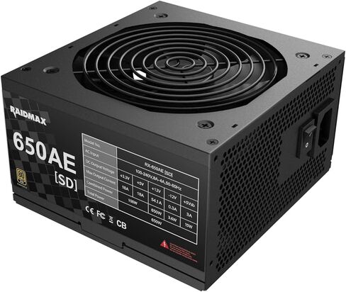 مزود طاقة سلسلة RAIDMAX RX-AESD، ATX 3.1 وPCIe Gen 5 جاهز، إصدار كبل SI OEM المباشر، 80+ ذهبي، تغليف صندوق بني، وحدة PSU موثوقة لسلسلة NVIDIA RTX 50 وAMD RX 90 (650، واط) in Kuwait