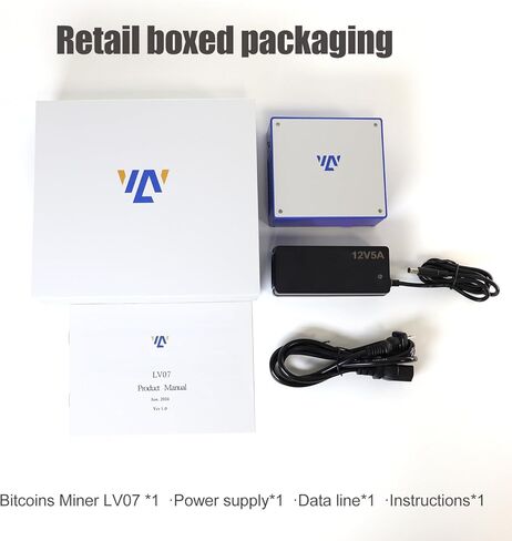 Bitcoins Miner LV07 Solo Lottery Miner مع WiFi - 1TH/s SHA-256 BM1366 ASIC، آلة تعدين منزلية منخفضة الضوضاء للتعدين الفردي واليانصيب، تعدين اليانصيب in Kuwait