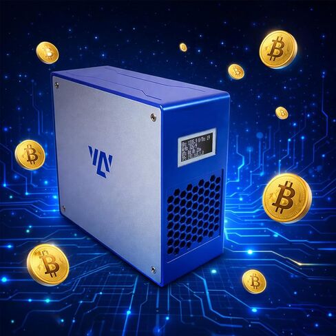 Bitcoins Miner LV07 Solo Lottery Miner مع WiFi - 1TH/s SHA-256 BM1366 ASIC، آلة تعدين منزلية منخفضة الضوضاء للتعدين الفردي واليانصيب، تعدين اليانصيب in Kuwait