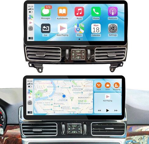 شاشة لمس 12.3 بوصة لاسلكية CarPlay Android Auto لسيارة Mercedes Benz ML/GL W166 X166 (2012-2015) مع نظام NTG4.5/4.7، وسائط Linux HD المتعددة، نظام OEM، MirrorLink، مستقبل راديو السيارة in Kuwait