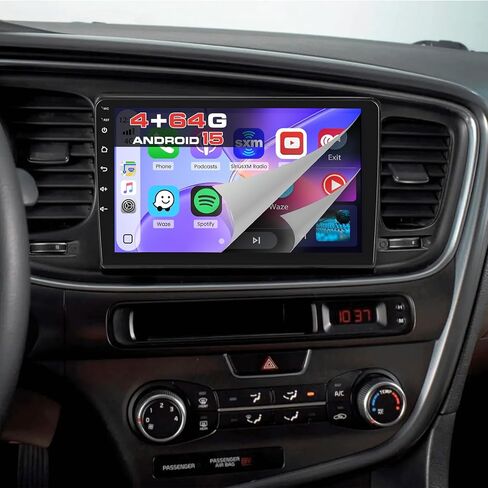 [DSP & 32EQ] 4+64G Android 15 Radio for Kia Optima K5 2014 2015, 9 inch 1280 * 720 Touch Screen for Optima Car Stereo with Carplay/Android Auto/5G WiFi/GPS/Bluetooth 5.0/SWC in Kuwait