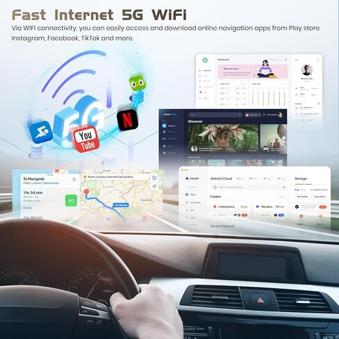 [DSP & 32EQ] 4+64G Android 15 Radio for Kia Optima K5 2014 2015, 9 inch 1280 * 720 Touch Screen for Optima Car Stereo with Carplay/Android Auto/5G WiFi/GPS/Bluetooth 5.0/SWC in Kuwait